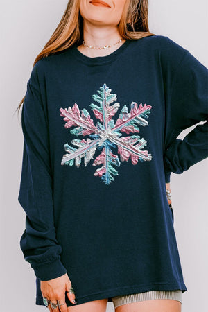 The Painted Snowflake Comfort Colors Heavyweight Long Sleeve T-Shirt - Wholesale Accessory Market