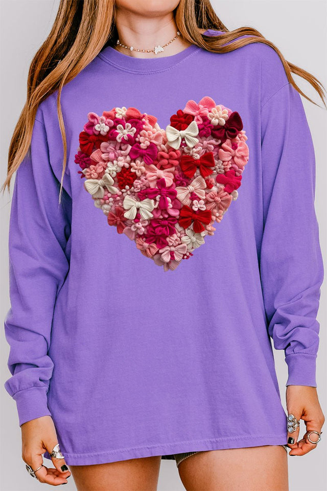 Wrapped With Love Comfort Colors Heavyweight Long Sleeve T-Shirt - Wholesale Accessory Market