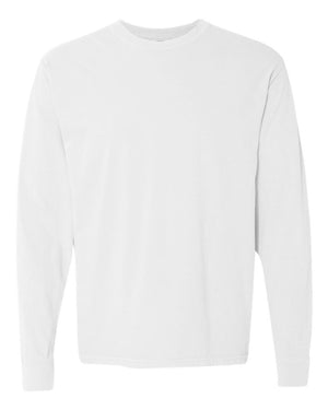 Groovy Merry Christmas Front & Back Design Comfort Colors Heavyweight Long T-Shirt - Wholesale Accessory Market