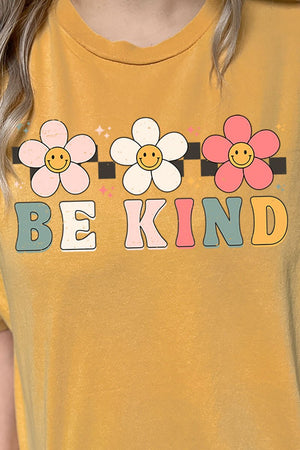 Daisy Be Kind Combed Cotton T-Shirt - Wholesale Accessory Market