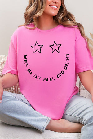 Star Eyes God Never Fails Softstyle Adult T-Shirt - Wholesale Accessory Market