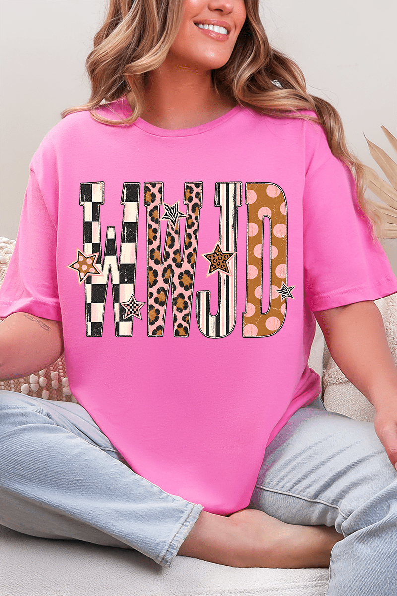WWJD Pattern Pop Softstyle Adult T-Shirt - Wholesale Accessory Market