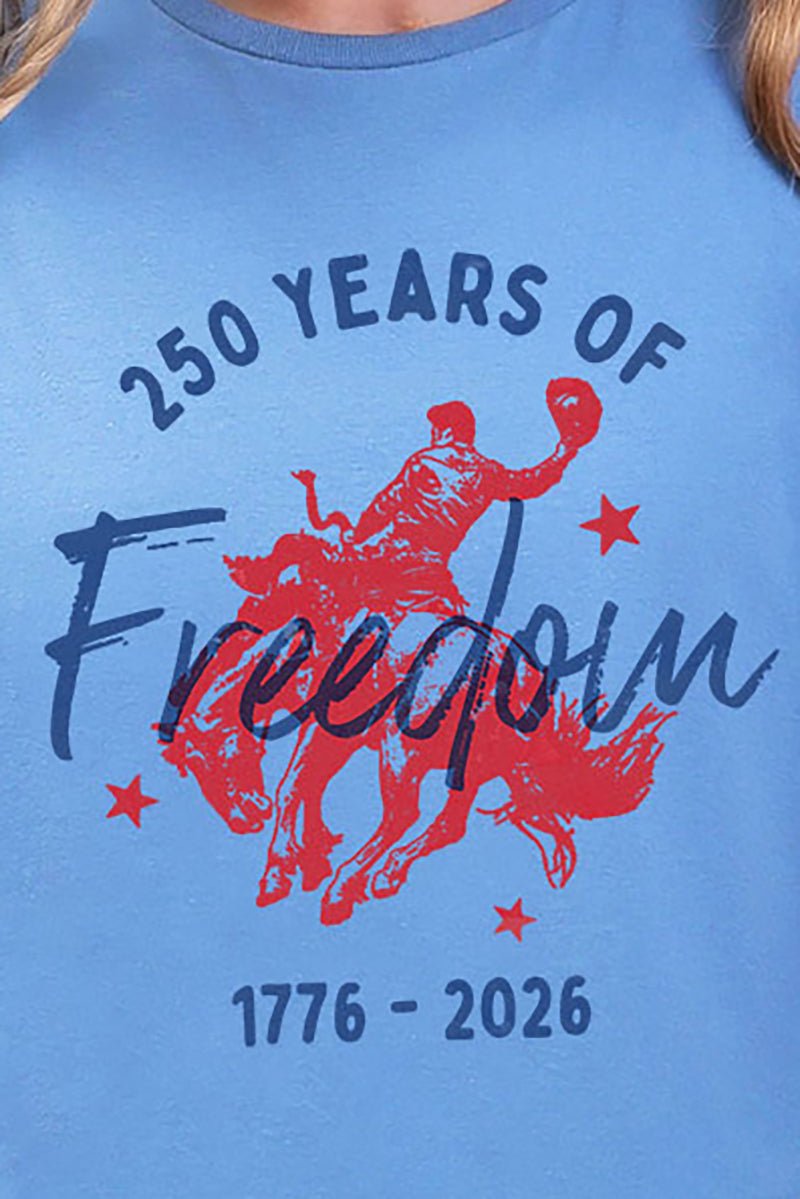 Cowboy 250 Years Of Freedom Softstyle Adult T-Shirt - Wholesale Accessory Market