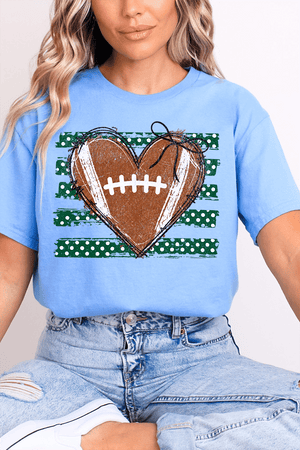 Green Football Sweetheart Softstyle Adult T-Shirt - Wholesale Accessory Market