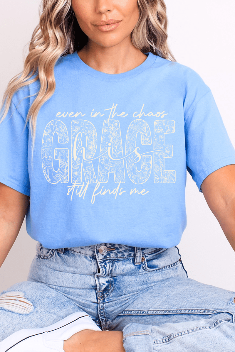 White Grace In Bloom Softstyle Adult T-Shirt - Wholesale Accessory Market