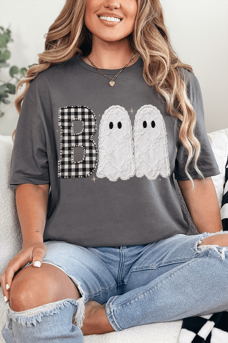 Gingham & Lace Boo Softstyle Adult T-Shirt - Wholesale Accessory Market