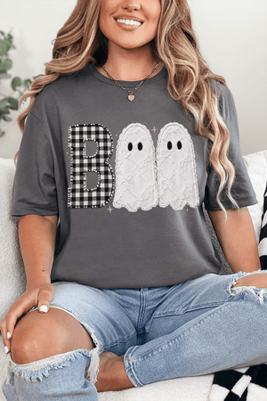 Gingham & Lace Boo Softstyle Adult T-Shirt - Wholesale Accessory Market