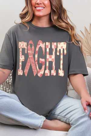 Pink Patterned Fight Softstyle Adult T-Shirt - Wholesale Accessory Market