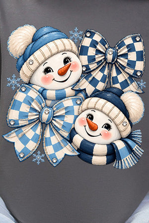 Winter Check Snowmen Softstyle Adult T-Shirt - Wholesale Accessory Market