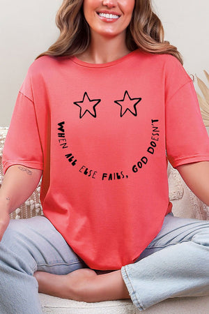 Star Eyes God Never Fails Softstyle Adult T-Shirt - Wholesale Accessory Market