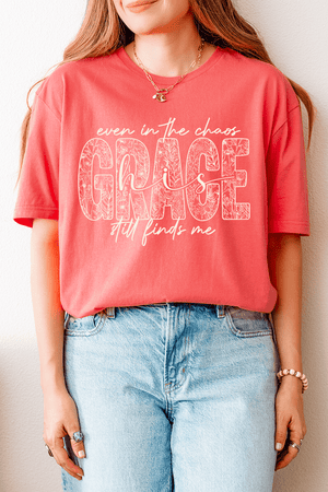 White Grace In Bloom Softstyle Adult T-Shirt - Wholesale Accessory Market