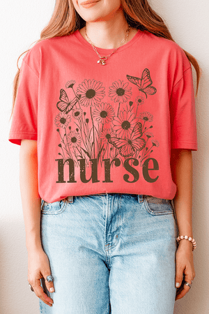 Wildflower Nurse Softstyle Adult T-Shirt - Wholesale Accessory Market