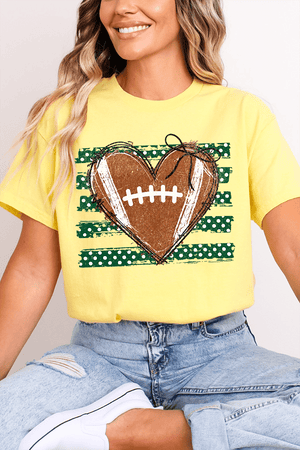 Green Football Sweetheart Softstyle Adult T-Shirt - Wholesale Accessory Market