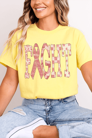 Pink Patterned Fight Softstyle Adult T-Shirt - Wholesale Accessory Market