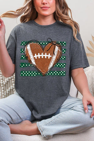 Green Football Sweetheart Softstyle Adult T-Shirt - Wholesale Accessory Market