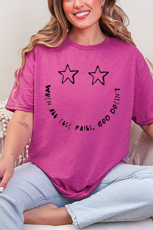 Star Eyes God Never Fails Softstyle Adult T-Shirt - Wholesale Accessory Market