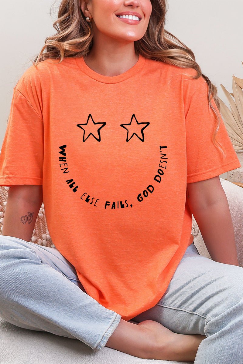 Star Eyes God Never Fails Softstyle Adult T-Shirt - Wholesale Accessory Market