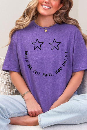 Star Eyes God Never Fails Softstyle Adult T-Shirt - Wholesale Accessory Market