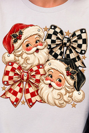 Merry Check Santa Softstyle Adult T-Shirt - Wholesale Accessory Market