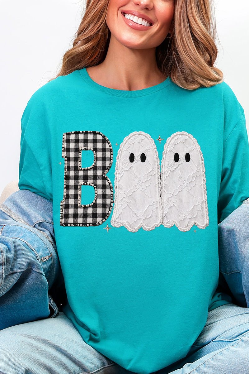Gingham & Lace Boo Softstyle Adult T-Shirt - Wholesale Accessory Market