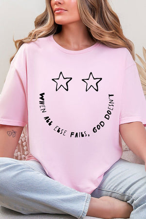 Star Eyes God Never Fails Softstyle Adult T-Shirt - Wholesale Accessory Market