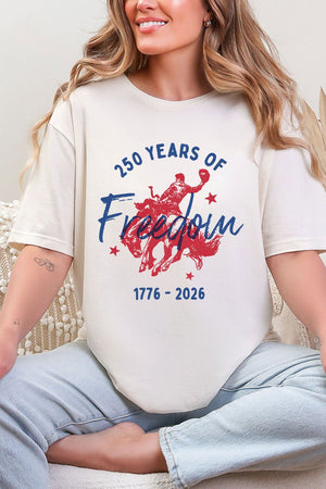 Cowboy 250 Years Of Freedom Softstyle Adult T-Shirt - Wholesale Accessory Market