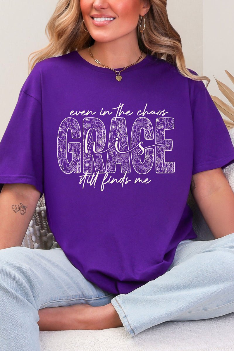 White Grace In Bloom Softstyle Adult T-Shirt - Wholesale Accessory Market