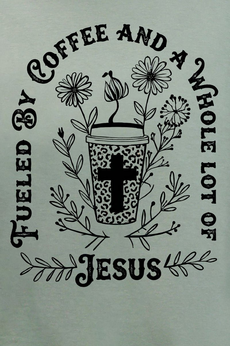 Black Coffee And A Whole Lot Of Jesus Softstyle Adult T-Shirt - Wholesale Accessory Market