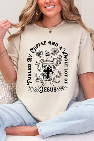 Black Coffee And A Whole Lot Of Jesus Softstyle Adult T-Shirt - Wholesale Accessory Market
