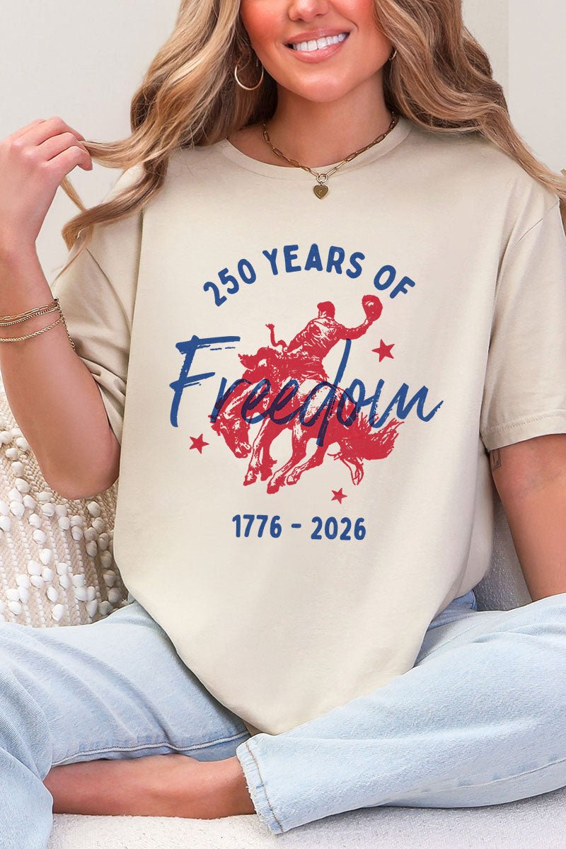 Cowboy 250 Years Of Freedom Softstyle Adult T-Shirt - Wholesale Accessory Market
