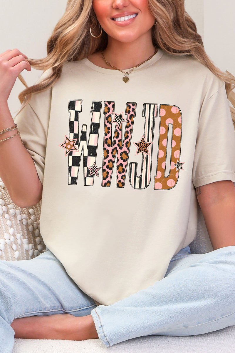 WWJD Pattern Pop Softstyle Adult T-Shirt - Wholesale Accessory Market
