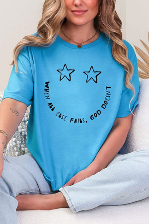Star Eyes God Never Fails Softstyle Adult T-Shirt - Wholesale Accessory Market