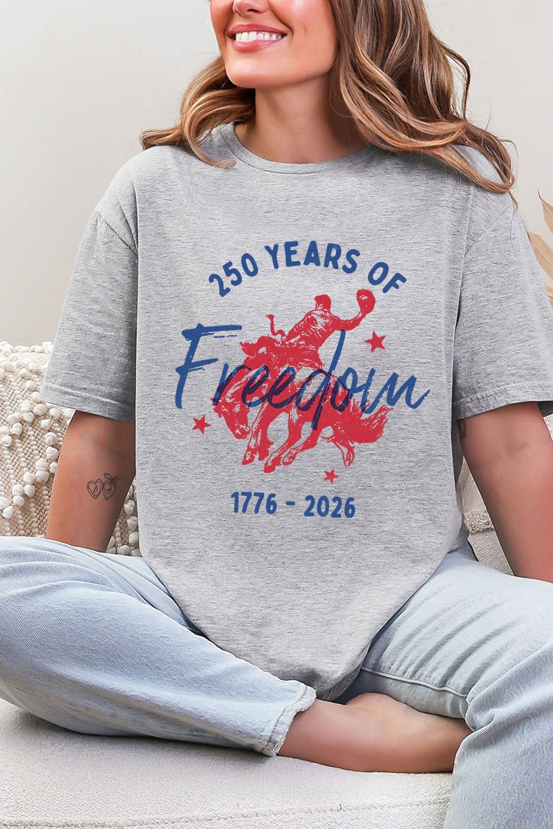 Cowboy 250 Years Of Freedom Softstyle Adult T-Shirt - Wholesale Accessory Market