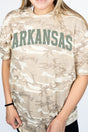 Green Arched Arkansas Fine Jersey Tee - Wholesale Accessory Market