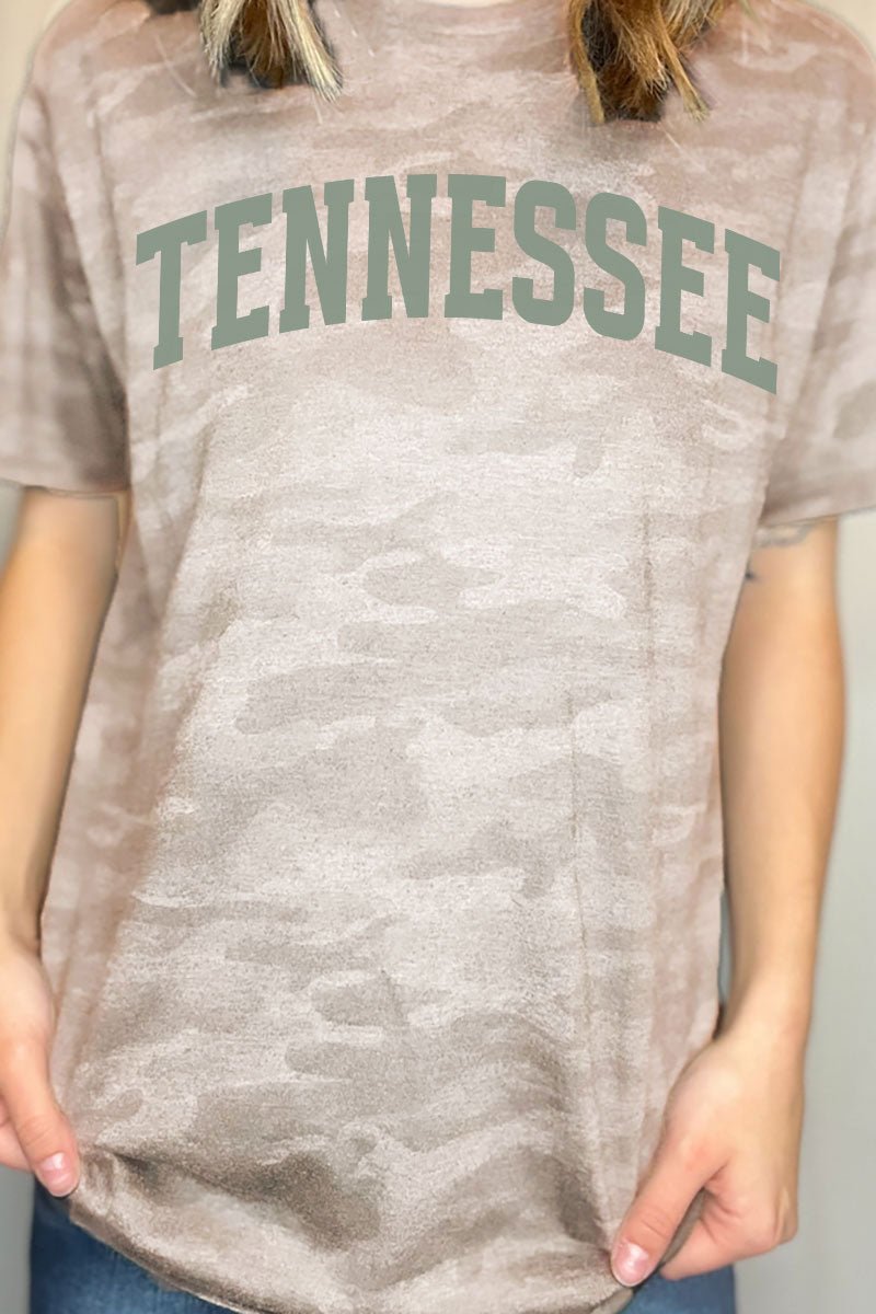 Green Arched Tennessee Fine Jersey Tee - Wholesale Accessory Market
