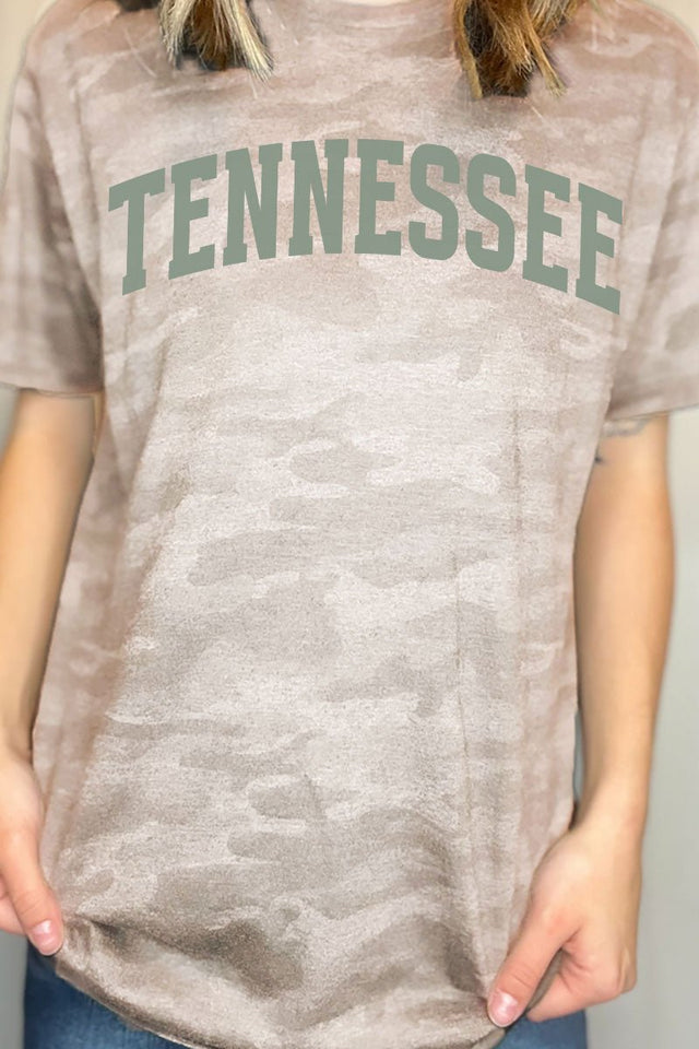 Green Arched Tennessee Fine Jersey Tee - Wholesale Accessory Market