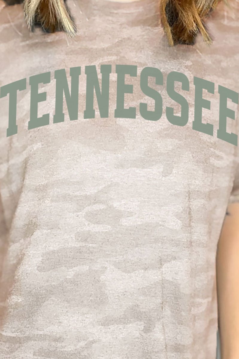 Green Arched Tennessee Fine Jersey Tee - Wholesale Accessory Market