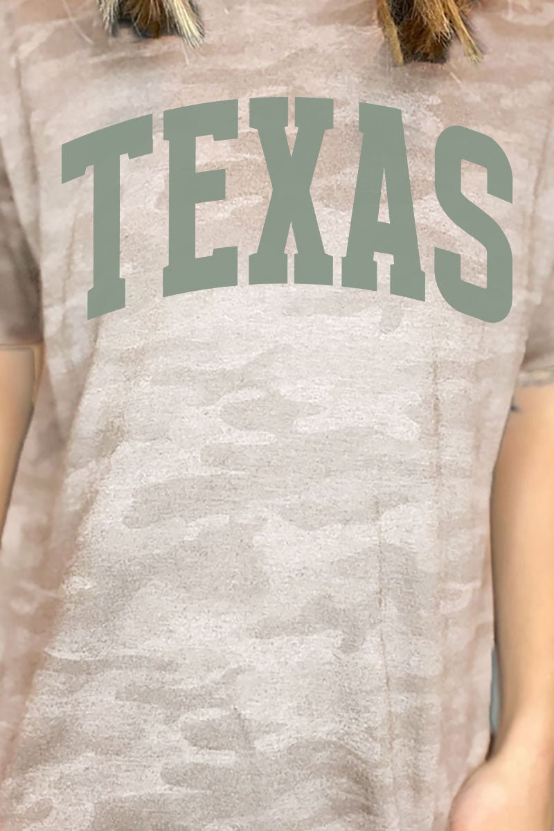 Green Arched Texas Fine Jersey Tee - Wholesale Accessory Market