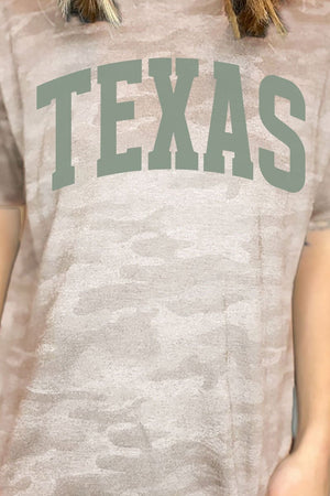 Green Arched Texas Fine Jersey Tee - Wholesale Accessory Market