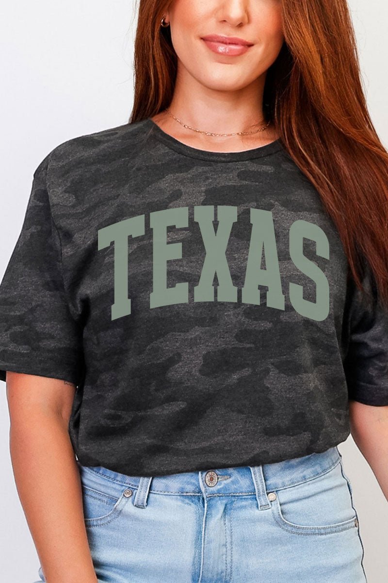 Green Arched Texas Fine Jersey Tee - Wholesale Accessory Market