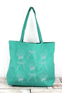 Bows And Shells Pigment - Dyed Large Canvas Tote - Wholesale Accessory Market