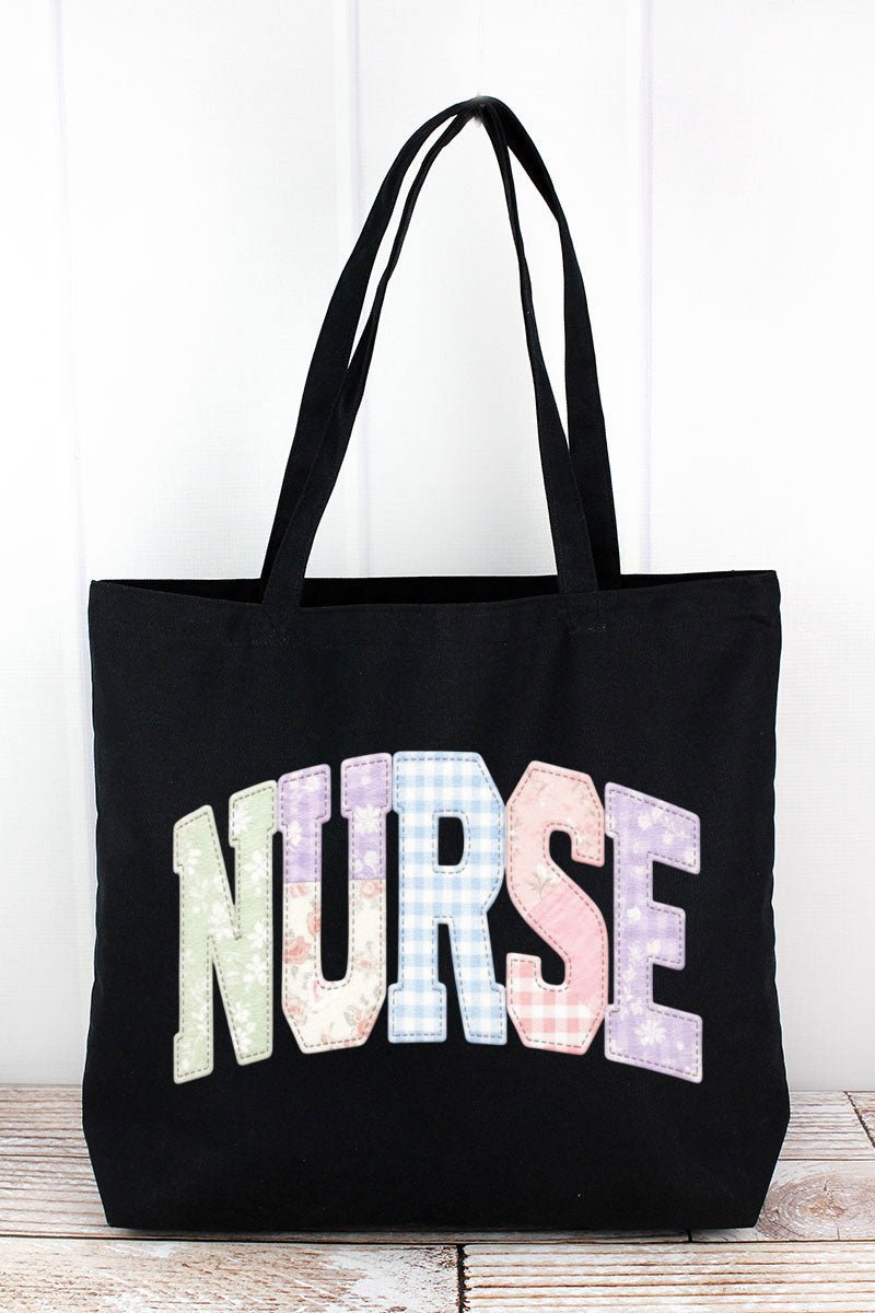Soft Stitch Nurse Pigment - Dyed Large Canvas Tote - Wholesale Accessory Market