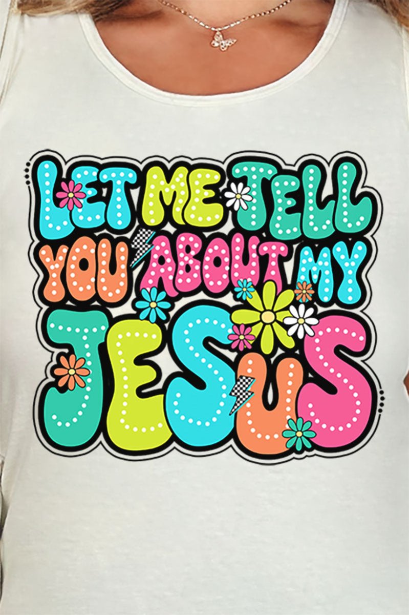 Bubble Tell You About My Jesus Comfort Colors Cotton Tank Top - Wholesale Accessory Market