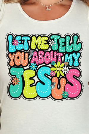 Bubble Tell You About My Jesus Comfort Colors Cotton Tank Top - Wholesale Accessory Market