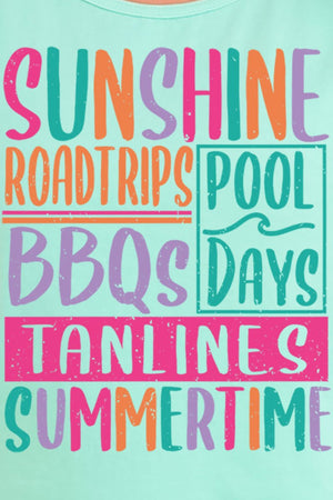 Colorful Summertime Comfort Colors Cotton Tank Top - Wholesale Accessory Market