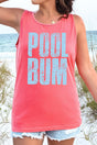 Distressed Pool Bum Comfort Colors Cotton Tank Top - Wholesale Accessory Market