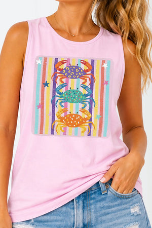 Hot Crab Summer Comfort Colors Cotton Tank Top - Wholesale Accessory Market