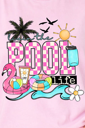 Livin The Pool Life Comfort Colors Cotton Tank Top - Wholesale Accessory Market