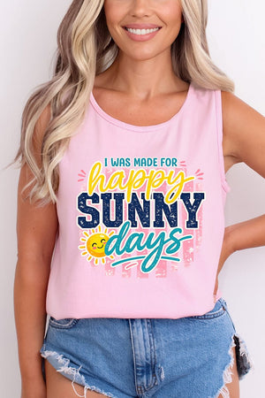 Made For Sunny Days Comfort Colors Cotton Tank Top - Wholesale Accessory Market