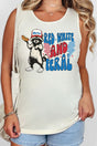 Red, White, And Feral Comfort Colors Cotton Tank Top - Wholesale Accessory Market